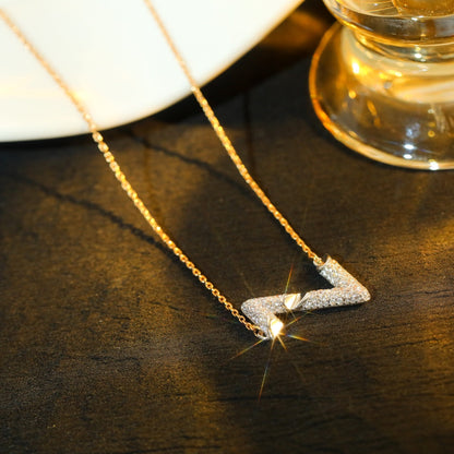 ˇGilded EraˇVOLT SILVER DIAMOND PEDANT NECKLACE