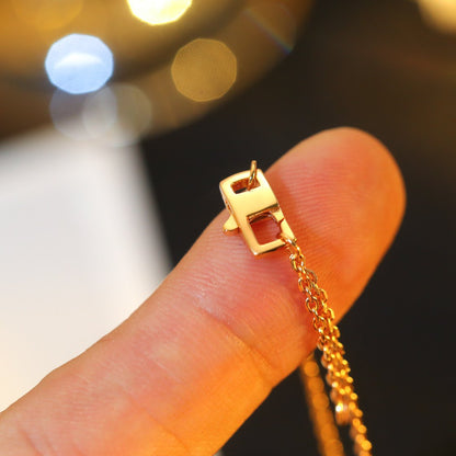 ˇGilded EraˇSTAR AND SUN DIAMOND PINK GOLD NECKLACE