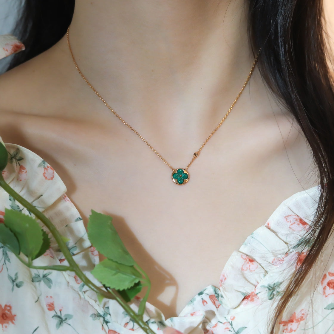 ˇGilded EraˇSUN PEDANT PINK GOLD 1 DIAMOND NECKLACE