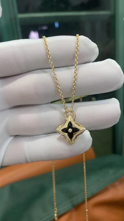 ˇGilded EraˇSTAR PEDANT PINK GOLD DIAMOND NECKLACE