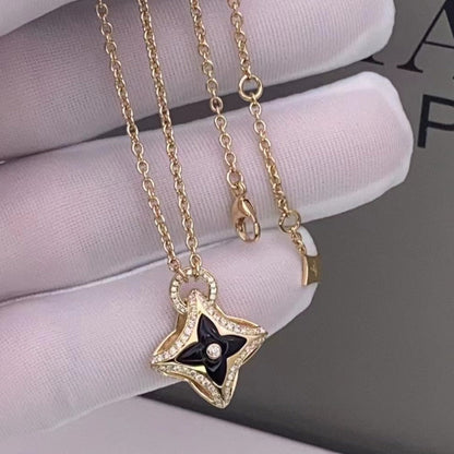 ˇGilded EraˇSTAR PEDANT PINK GOLD DIAMOND NECKLACE