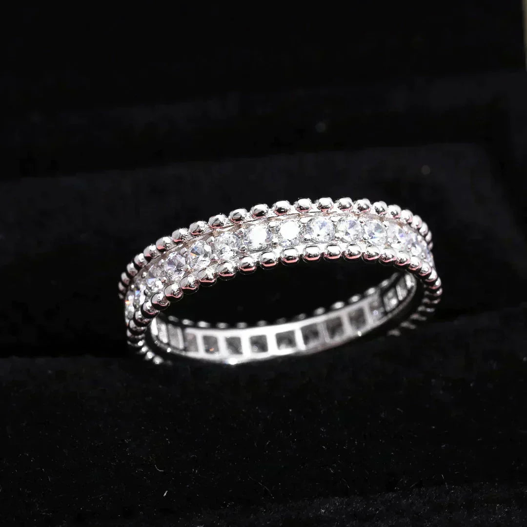 ˇGilded EraˇPERLEE DIAMOND SILVER RING