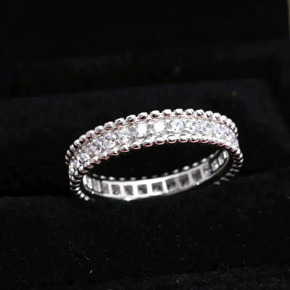 ˇGilded EraˇPERLEE DIAMOND SILVER RING