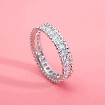 ˇGilded EraˇPERLEE DIAMOND SILVER RING