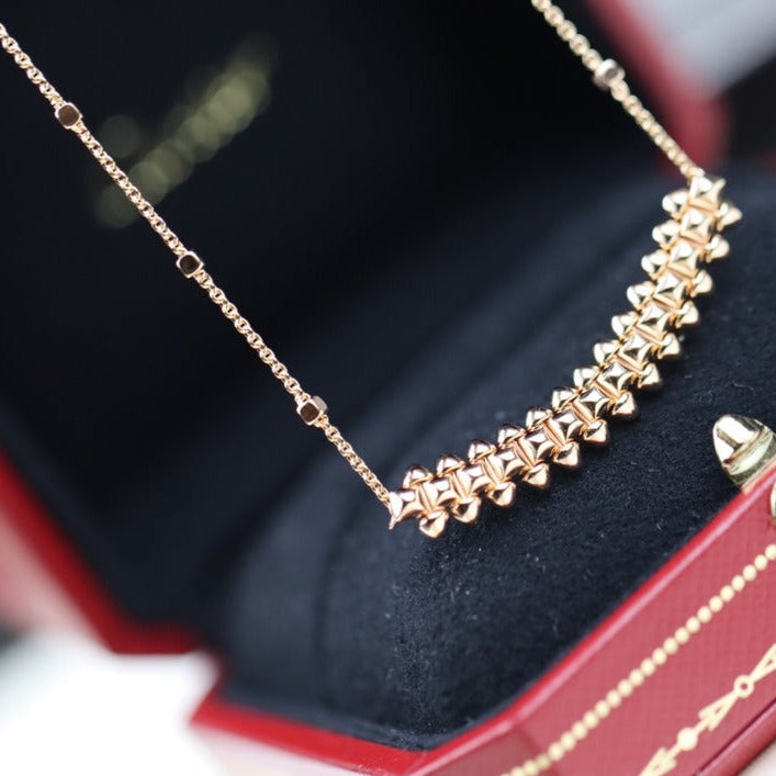ˇGilded EraˇCLASH PINK GOLD NECKLACE