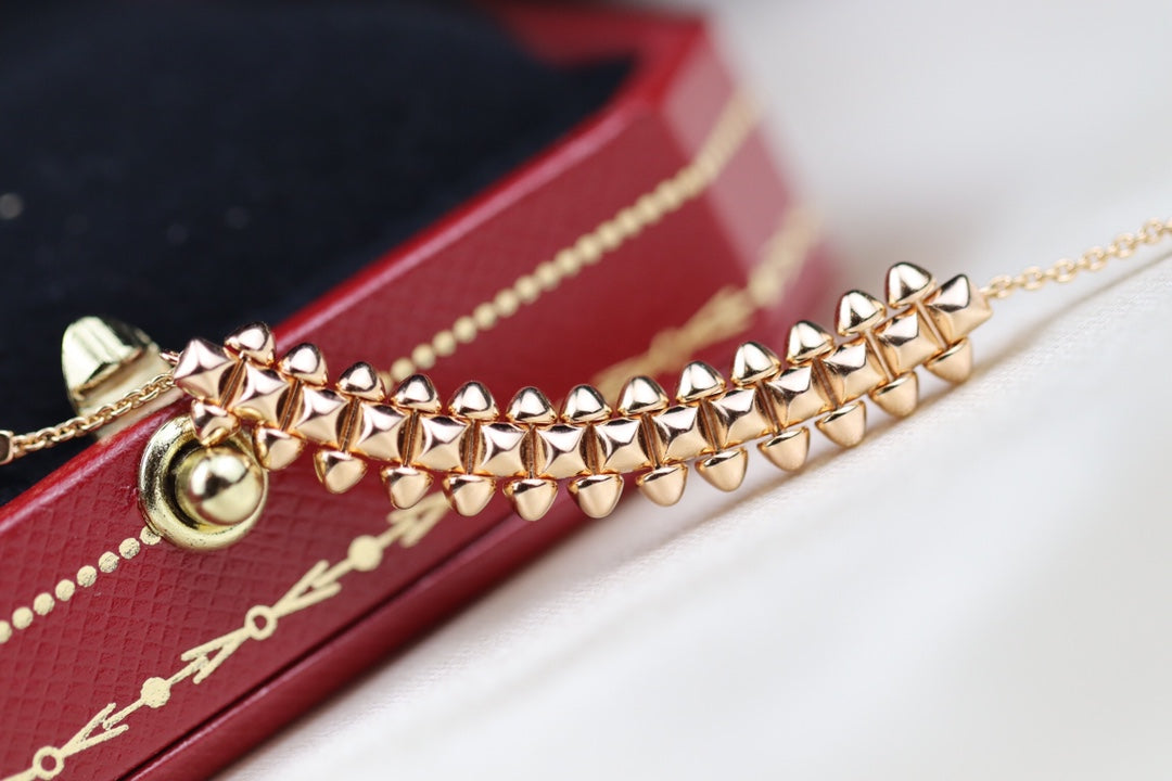 ˇGilded EraˇCLASH PINK GOLD NECKLACE