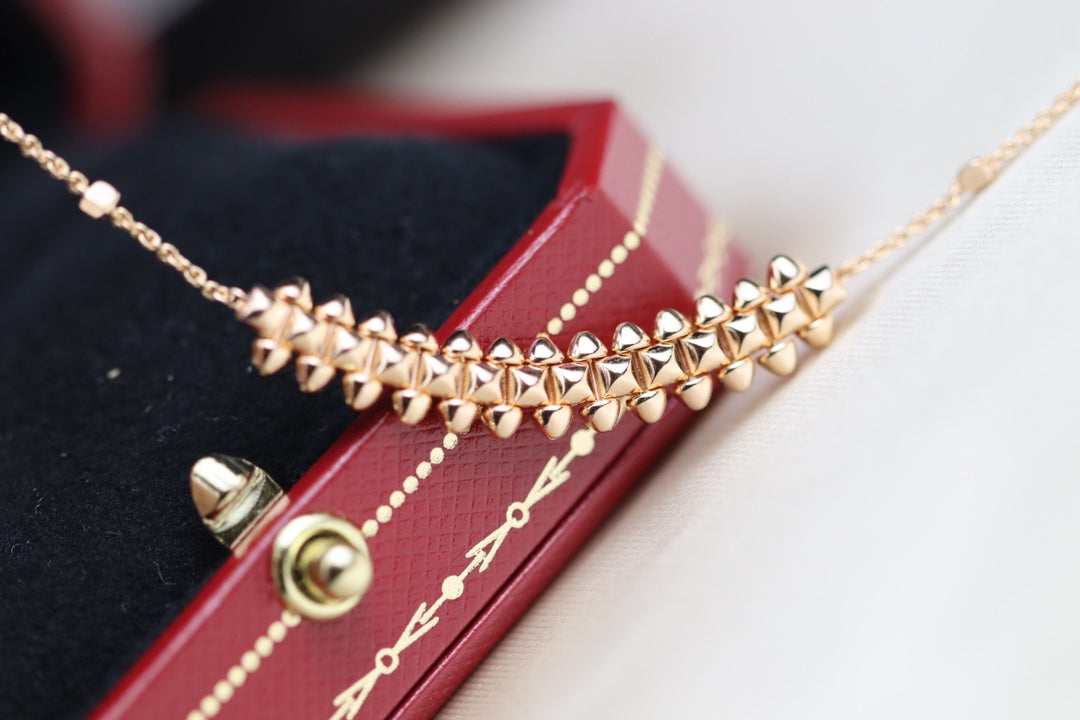 ˇGilded EraˇCLASH PINK GOLD NECKLACE