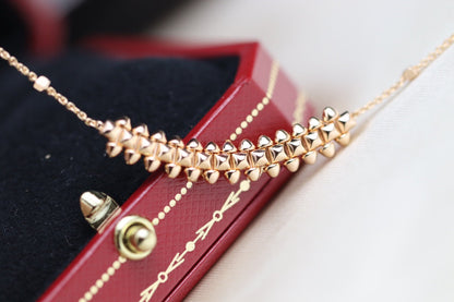 ˇGilded EraˇCLASH PINK GOLD NECKLACE