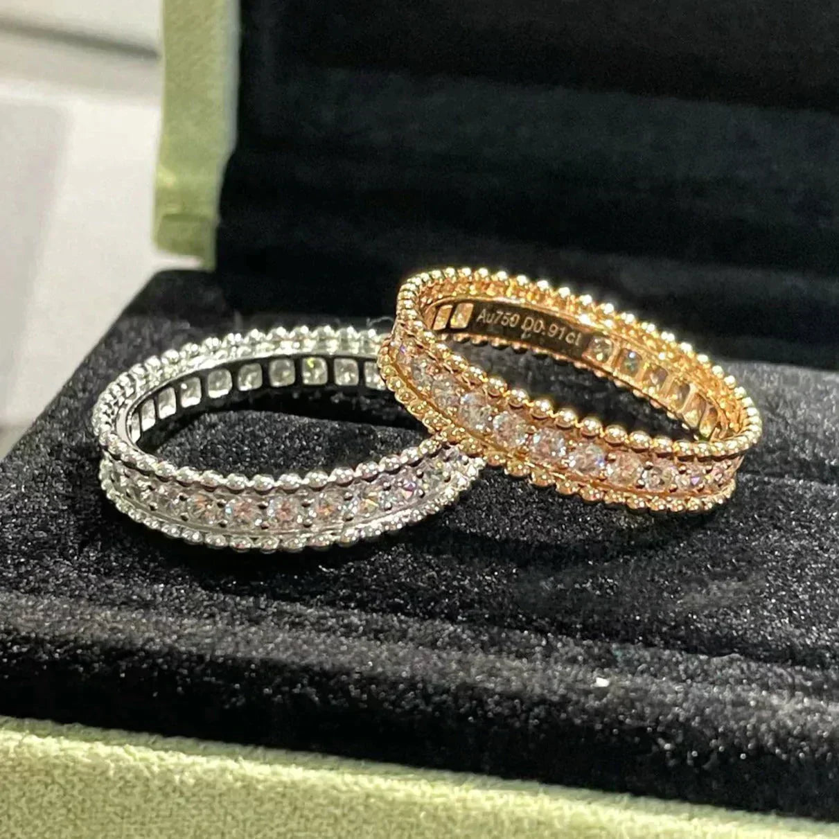 ˇGilded EraˇPERLEE DIAMOND ROSE GOLD RING
