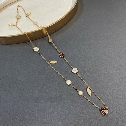 ˇGilded EraˇLUCKY SPRING 15 MOTIFS GOLD NECKLACE