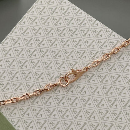 ˇGilded EraˇLUCKY SPRING 15 MOTIFS ROSE GOLD NECKLACE