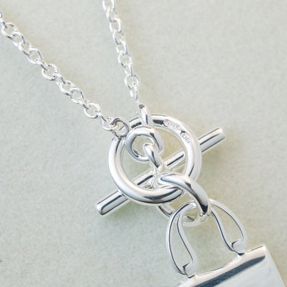 ˇGilded EraˇPOP H PEDANT SILVER NECKLACE