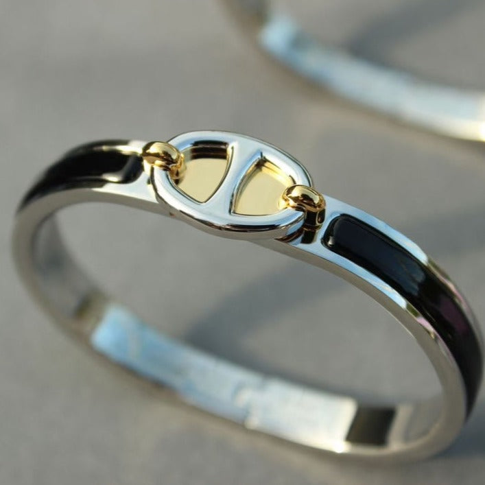 ˇGilded EraˇCLIC CHAINE SILVER BRACELET