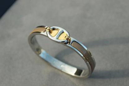 ˇGilded EraˇCLIC CHAINE SILVER BRACELET