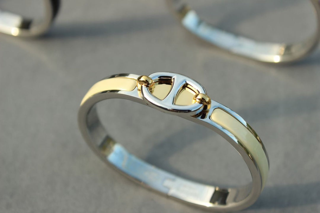 ˇGilded EraˇCLIC CHAINE SILVER BRACELET