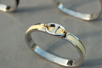 ˇGilded EraˇCLIC CHAINE SILVER BRACELET