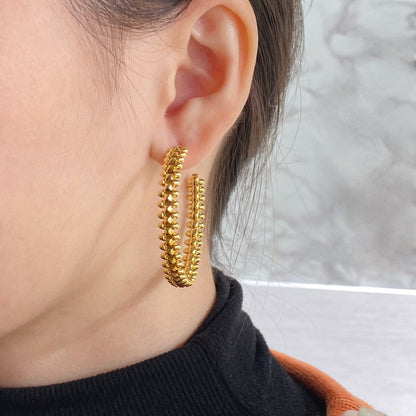 ˇGilded EraˇCLASH HOOP EARRINGS