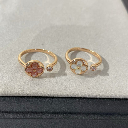 ˇGilded EraˇSUN 1 DIAMOND PINK MOP RING