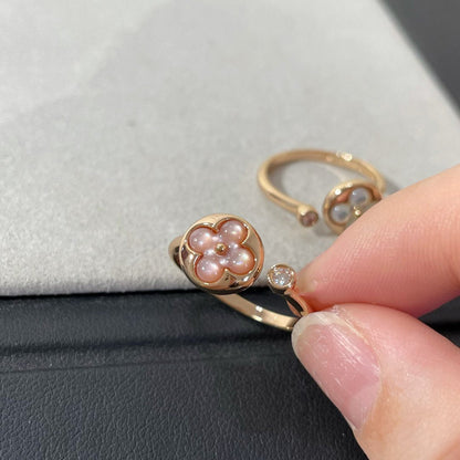 ˇGilded EraˇSUN 1 DIAMOND PINK MOP RING