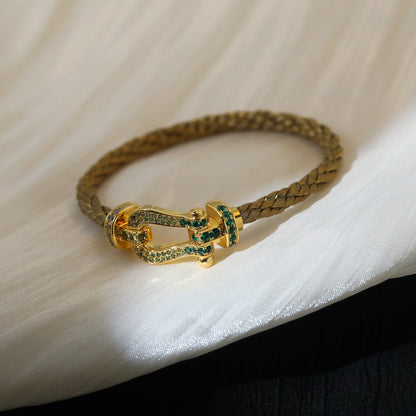 ˇGilded EraˇFORCE 10 GOLD GREEN DIAMOND PAVED