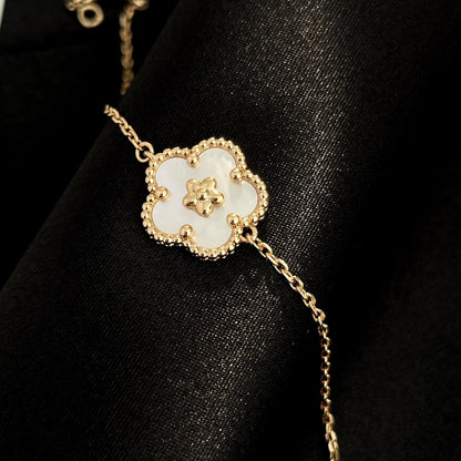 ˇGilded EraˇLUCKY SPRING ROSE GOLD MOP BRACELET