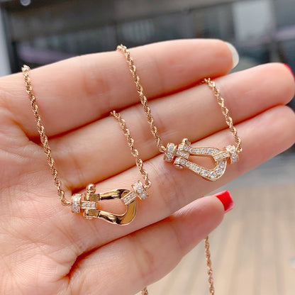 ˇGilded EraˇFORCE 10 PINK GOLD DIAMOND NECKLACE