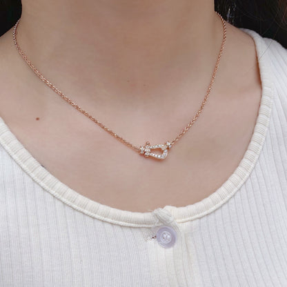 ˇGilded EraˇFORCE 10 PINK GOLD DIAMOND NECKLACE