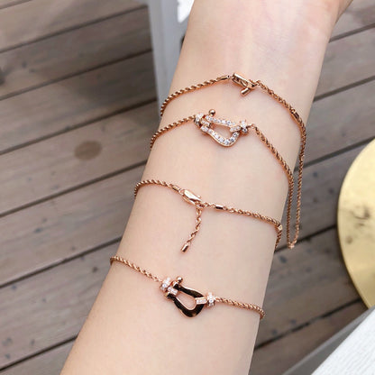 ˇGilded EraˇFORCE 10 PINK GOLD DIAMOND NECKLACE