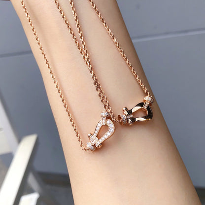 ˇGilded EraˇFORCE 10 PINK GOLD DIAMOND NECKLACE