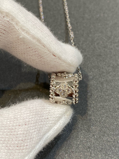 ˇGilded EraˇPERLEE PEDANT SIVLER DIAMOND NECKLACE