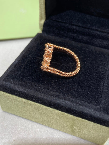 ˇGilded EraˇCLOVER RIVERSIBLE ROSE GOLD RING