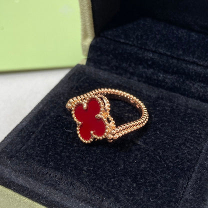 ˇGilded EraˇCLOVER RIVERSIBLE ROSE GOLD RING