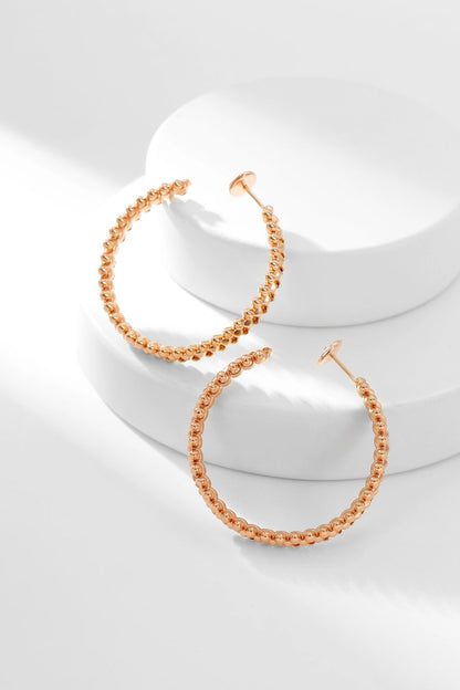 ˇGilded EraˇCLASH HOOP EARRINGS