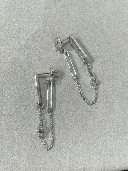 ˇGilded EraˇCHAINE CHAOS DIAMOND DROP EARRINGS