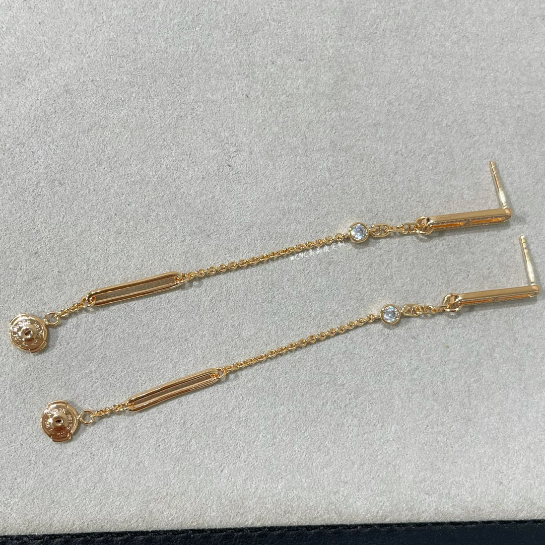 ˇGilded EraˇCHAINE CHAOS DIAMOND DROP EARRINGS