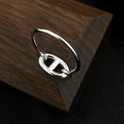 ˇGilded EraˇRONDE SMALL SILVER DIAMOND RING