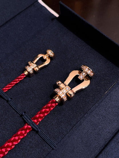 ˇGilded EraˇFORCE 10 HALF DIAMOND PINK GOLD RED CORDERI LARGE AND MEDIUM MODEL