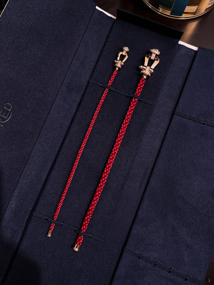 ˇGilded EraˇFORCE 10 HALF DIAMOND PINK GOLD RED CORDERI LARGE AND MEDIUM MODEL