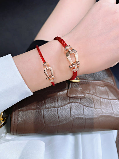 ˇGilded EraˇFORCE 10 HALF DIAMOND PINK GOLD RED CORDERI LARGE AND MEDIUM MODEL