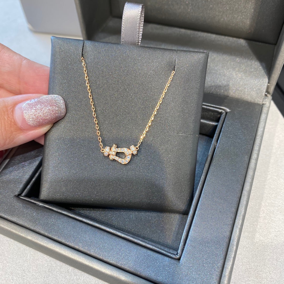 ˇGilded EraˇFORCE 10 DIAMOND PINK GOLD NECKLACE MINI MODEL