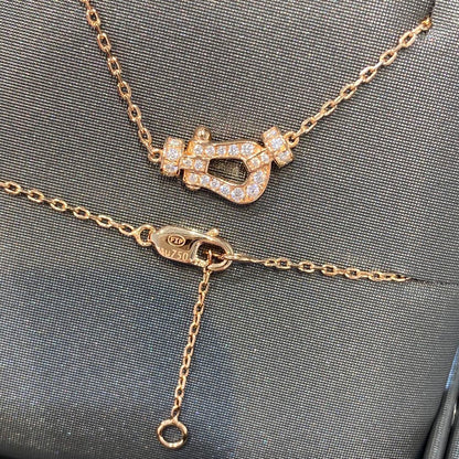 ˇGilded EraˇFORCE 10 DIAMOND PINK GOLD NECKLACE MINI MODEL