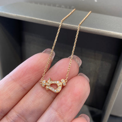 ˇGilded EraˇFORCE 10 DIAMOND PINK GOLD NECKLACE MINI MODEL
