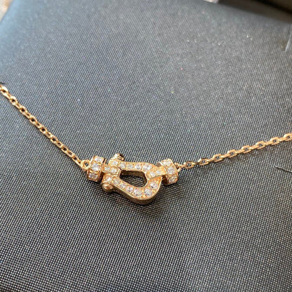 ˇGilded EraˇFORCE 10 DIAMOND PINK GOLD NECKLACE MINI MODEL