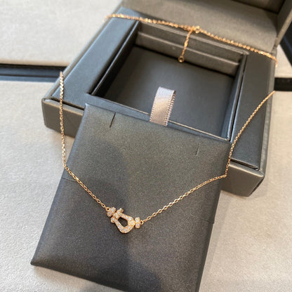 ˇGilded EraˇFORCE 10 DIAMOND PINK GOLD NECKLACE MINI MODEL