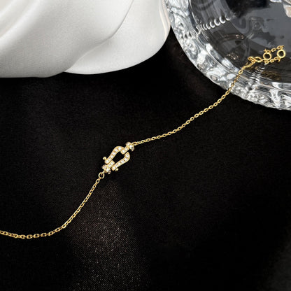 ˇGilded EraˇFORCE 10 FULL DIAMOND BUCKLE CHAIN LINK MINI MODEL