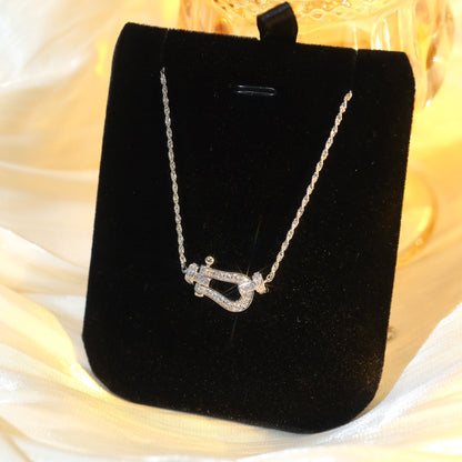 ˇGilded EraˇFORCE 10 DIAMOND SILVER NECKLACE MINI MODEL