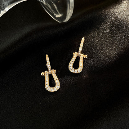 ˇGilded EraˇFORCE 10 FULL DIAMOND DROP EARRINGS MEDIUM MODEL