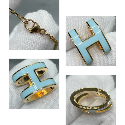ˇGilded EraˇPOP H SKY BLUE NECKLACE