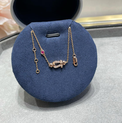 ˇGilded EraˇFORCE 10 DIAMOND CHAIN LINK PINK GOLD BRACELET