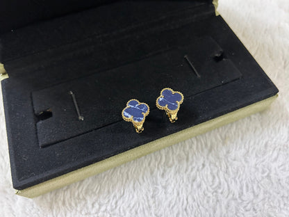 ˇGilded EraˇCLOVER PIETERSITE MEDIUM STUD EARRINGS